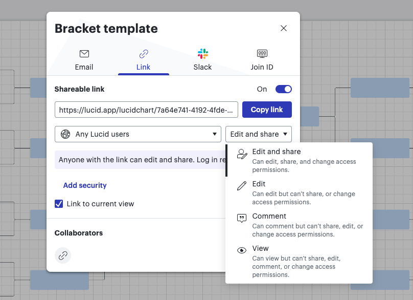 Lucidchart editing permissions