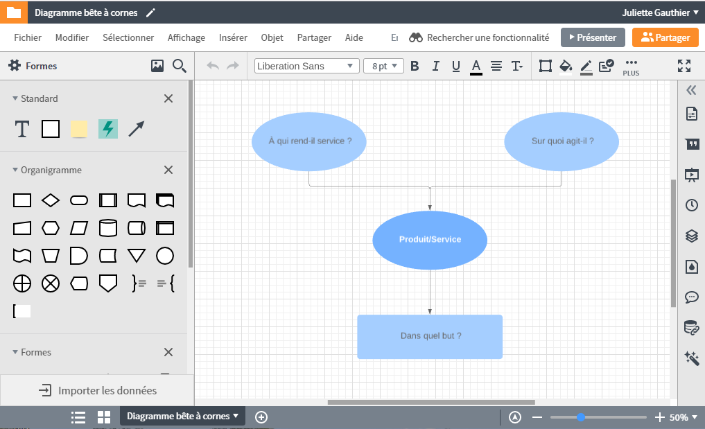 Blank template octopus diagram
